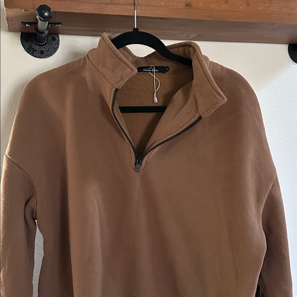 Trendy Queen Oversized Half ZipSweatshirt - Picture 4 of 10